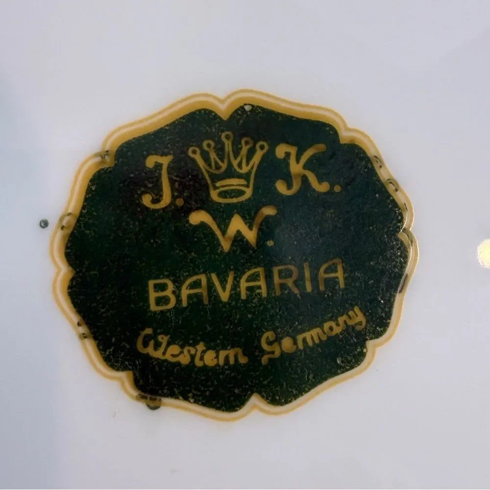 Vintage JWK Bavaria Nutcracker Holiday Dinner Cookie Plate West Germany 10”